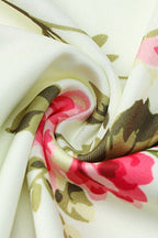 Beige Spaghetti Strap Sweetheart Cup Floral Print Bodycon Maxi Dress