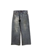 Skull Embroidery Loose Boyfriend Jeans