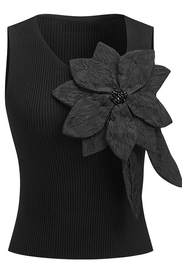 Flora 3D Beaded Floral Top