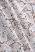 Sweetheart Corset Spaghetti Strap Floral Lace Bodycon Maxi Dress