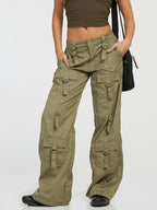 Low Waist Pocket Cargo Jean