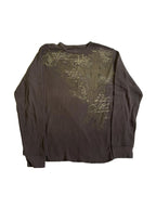 Vintage Cross Print Long Sleeve Tee