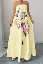Florence Romantic Floral Tube Dress