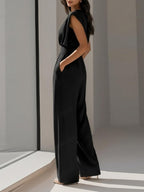 Sleeveless Waist Temperament Commuting Jumpsuits