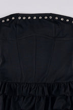 Tiered Strapless Puff Birthday Dress
