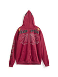 Hip Pop Rhinestone Embroidery Oversized Hoodie