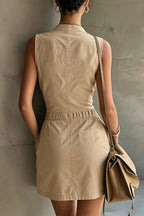 Luna Sleeveless Zip Cargo Dress