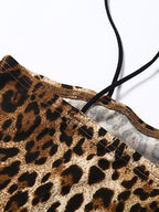 Leopard Print Navel Cami Top