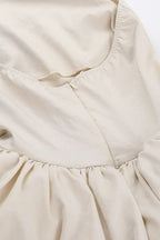 Halter Neck Bubble Hem Puff Skirt Mini Dress
