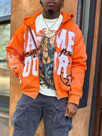 Printed Oversized Hoodie