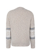 Snowflake Jacquard Mock Neck Sweater