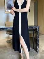 Marcela Aesthetic V Neck Dress Everyday Luxe Edit