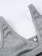 3 Piece Hoodie Tube Top Shorts Set