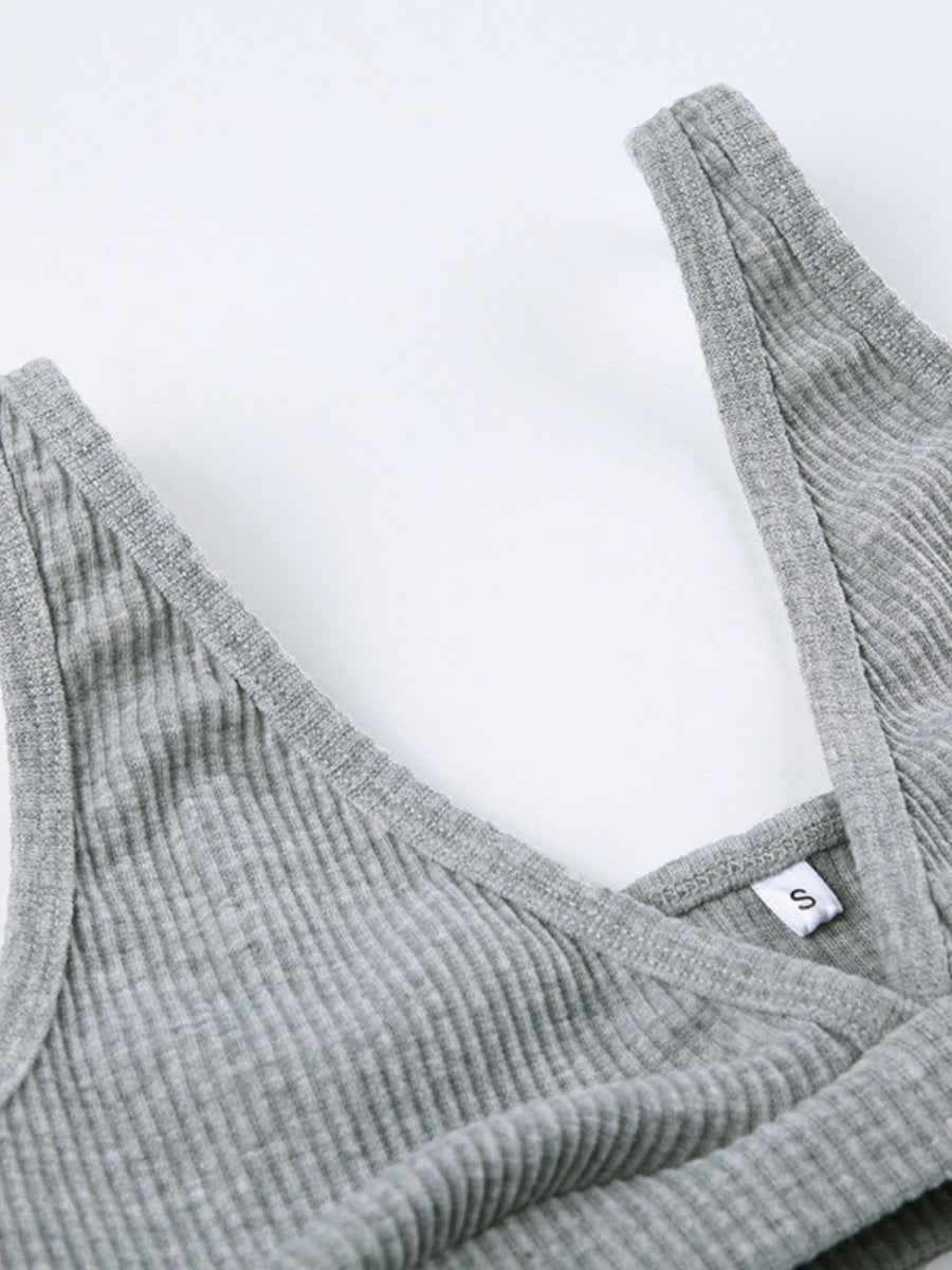 3 Piece Hoodie Tube Top Shorts Set