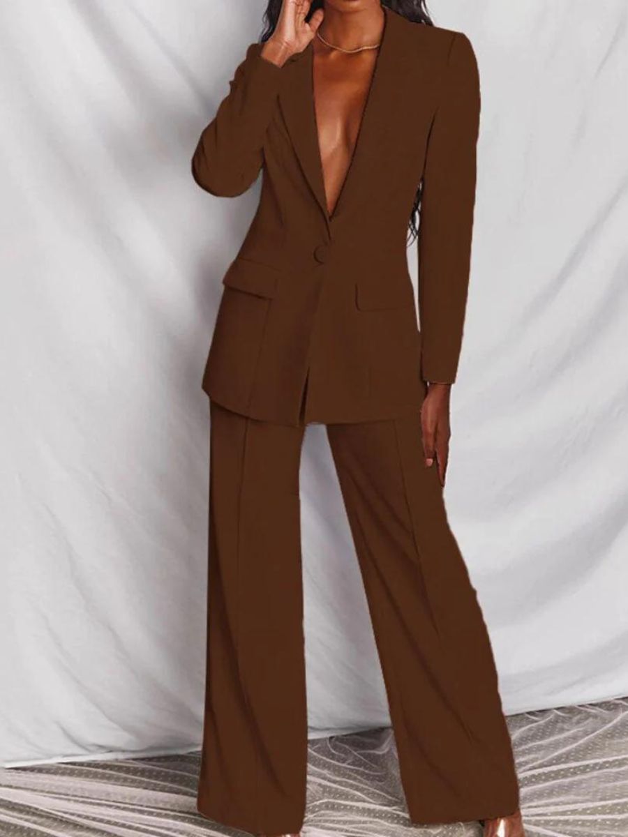 Rosalía Chic Blazer and Trousers Set for Women's Business Dress Elevated Occasion Wear