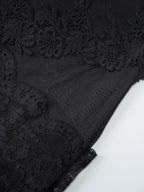 Lace-trimmed Bodycon Mini Dress