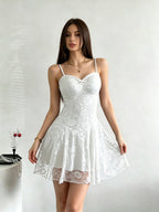 Lace Camisoles Waist Sweet Midi Dresses