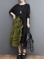 Stylish Ruffle A-Line Dress