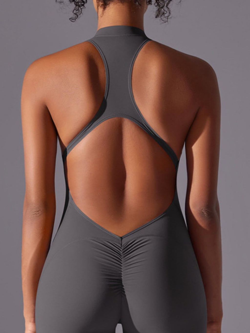 Zipper Lifting Buttocks And Beautifying Back Sports Onesie Yoga Suit