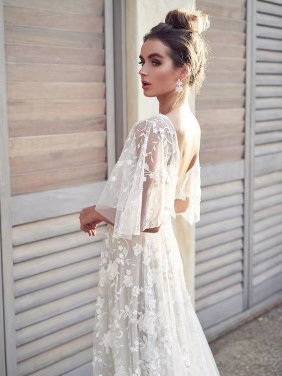 Wedding Dress Applique Formal Dress Maxi Dresses