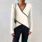 | Women Winter Wrap V Neck Sweater