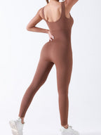 Seamless Thread Detachable Chest Spaghetti Strap Backless Exercise Yoga Fitness Jumpsuits&Bodysuits