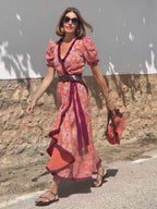 Bohemian Style Printed Vacation Maxi Dresses