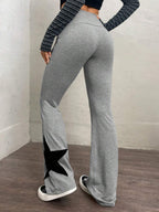 Five-pointed Star Elastic Tights High-waisted With A Slight Flare Pants