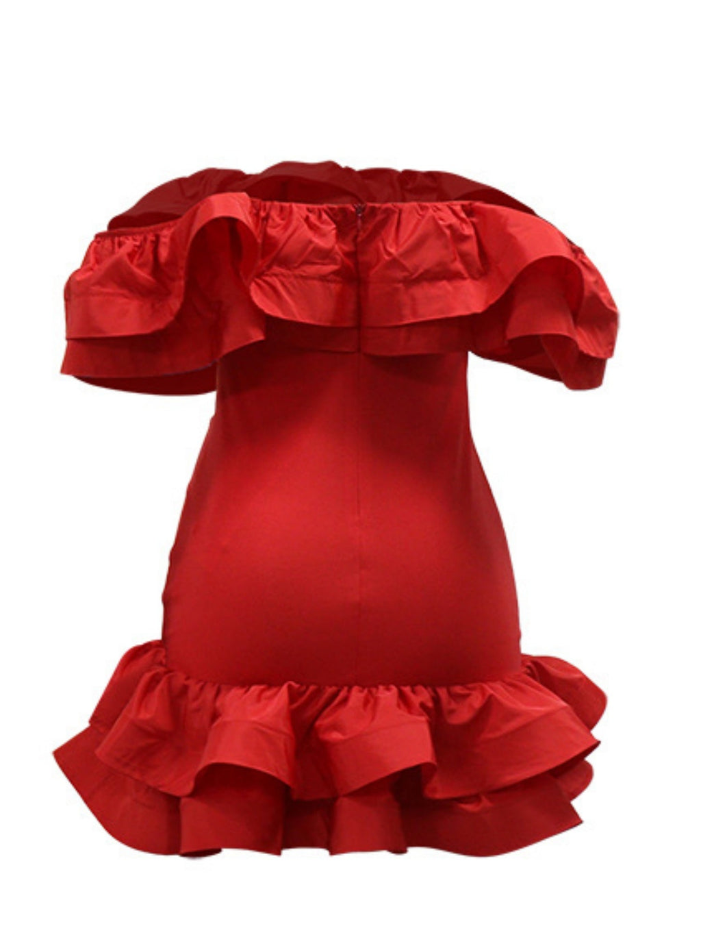 3D Flowers Valentine's Day Off-shoulder Strapless Top Pleated Mini&Short Dresses