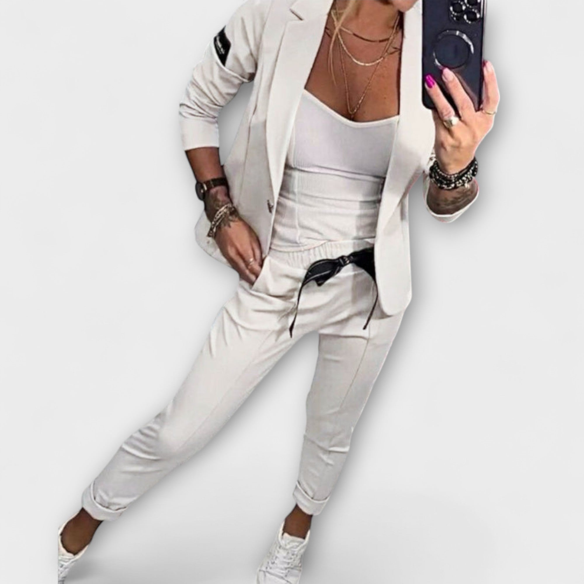 | Set of Top, Jacket, and Pants