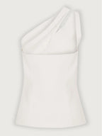 Ascent One-Shoulder Button Detail Top