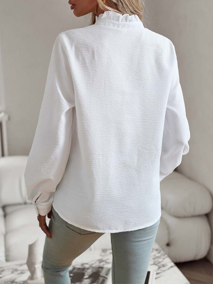Lace Collar Formal Shirt