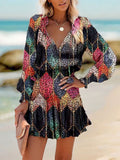 Leisure Ruffle Short Dress