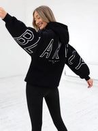 Autumn Women's Letter Hoodie Jackets