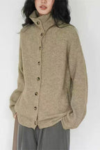 Oversized Turtleneck Cardigan