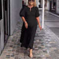 | Midi Dress in Coastal Colors