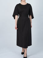 Elegant dress with balloon sleeves