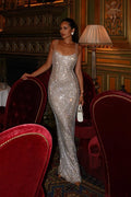 Crystal Low-Back Party Dress