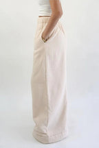 Warm Fleece Lined Solid Knit Pants