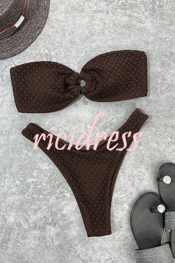 | Bandeau Bikini with Ring Neckline