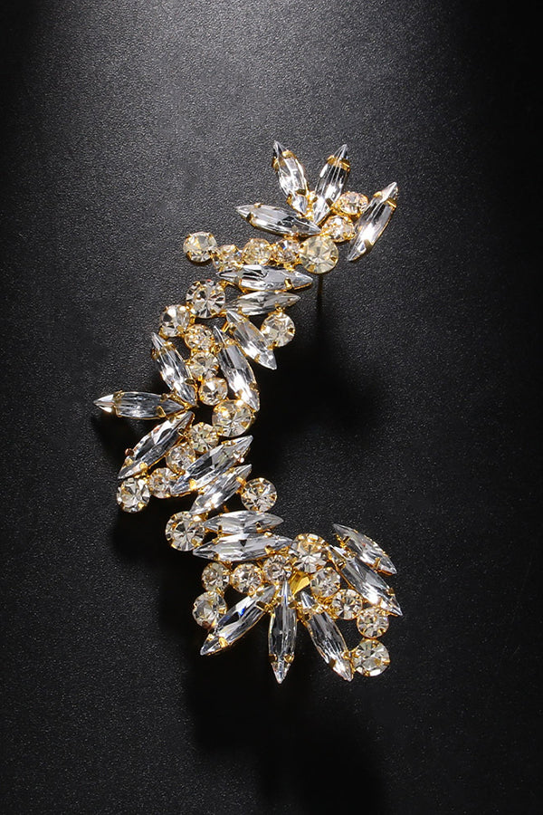 Non-pierced Rhinestone Clip-on Earrings