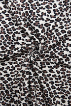 Halter Leopard Print Backless Mini Dress
