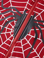 Spider Print Zip Up Hoodie
