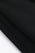 Pearl Trim Square Neck Party Dress