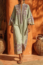 The Sage & Lavender Embroidered Kaftan