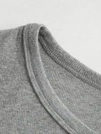 Cutout Irregular Neckline Long Sleeve Tee