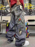 Retro Old Wasteland Style Boyfriend Jeans