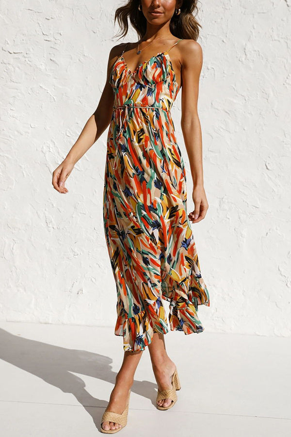 Edvige Minimalist Colorful Midi Dress Elevated Occasion Wear