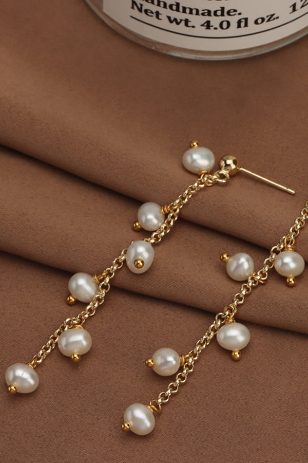 Pearl and Flower Earrings