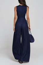 Hermanus Sleeveless Striped Wide Leg Jumpsuit